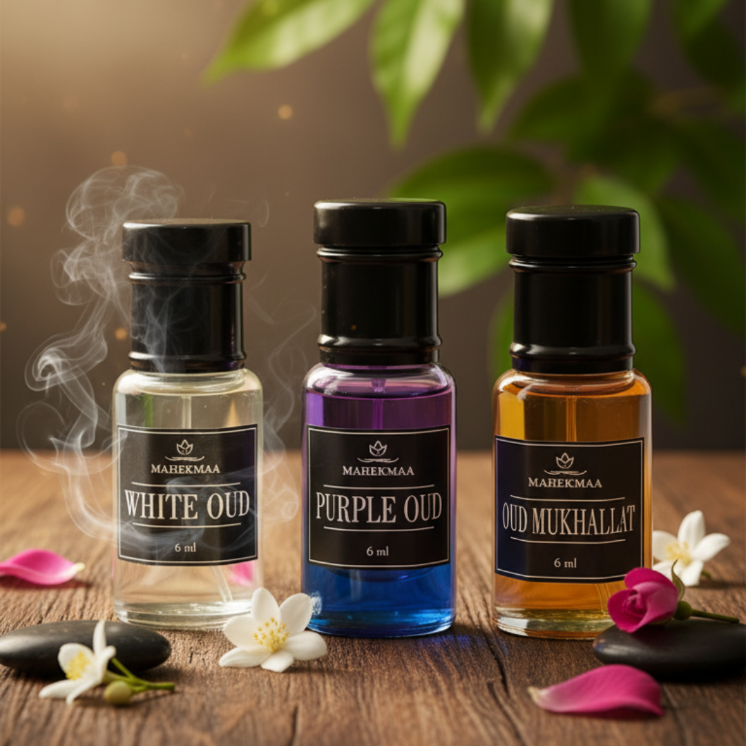 White Oud, Purple Oud and Oud Mukhallat Combo